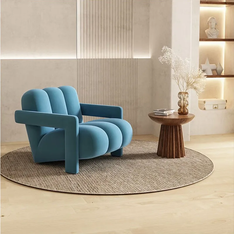 Luxury Tumbonas Living Room Chairs Modern Nordic Sofa Office Chairs Designer Comfortable Miniature Sillon Library Furniture image 2
