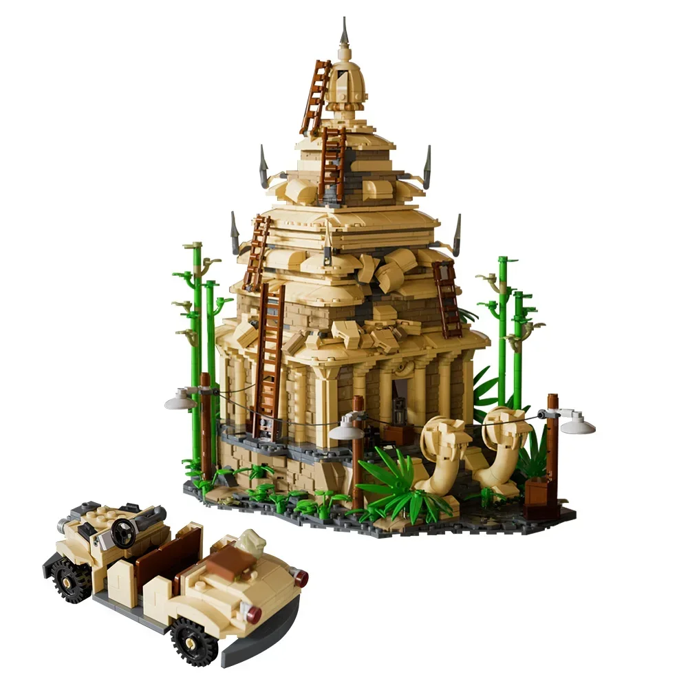 

MOC-209297 Indiana Jones Adventure The Temple of the Forbidden Eye Bricks EMV Troop Transport Building Blocks Assembly Toys Gift
