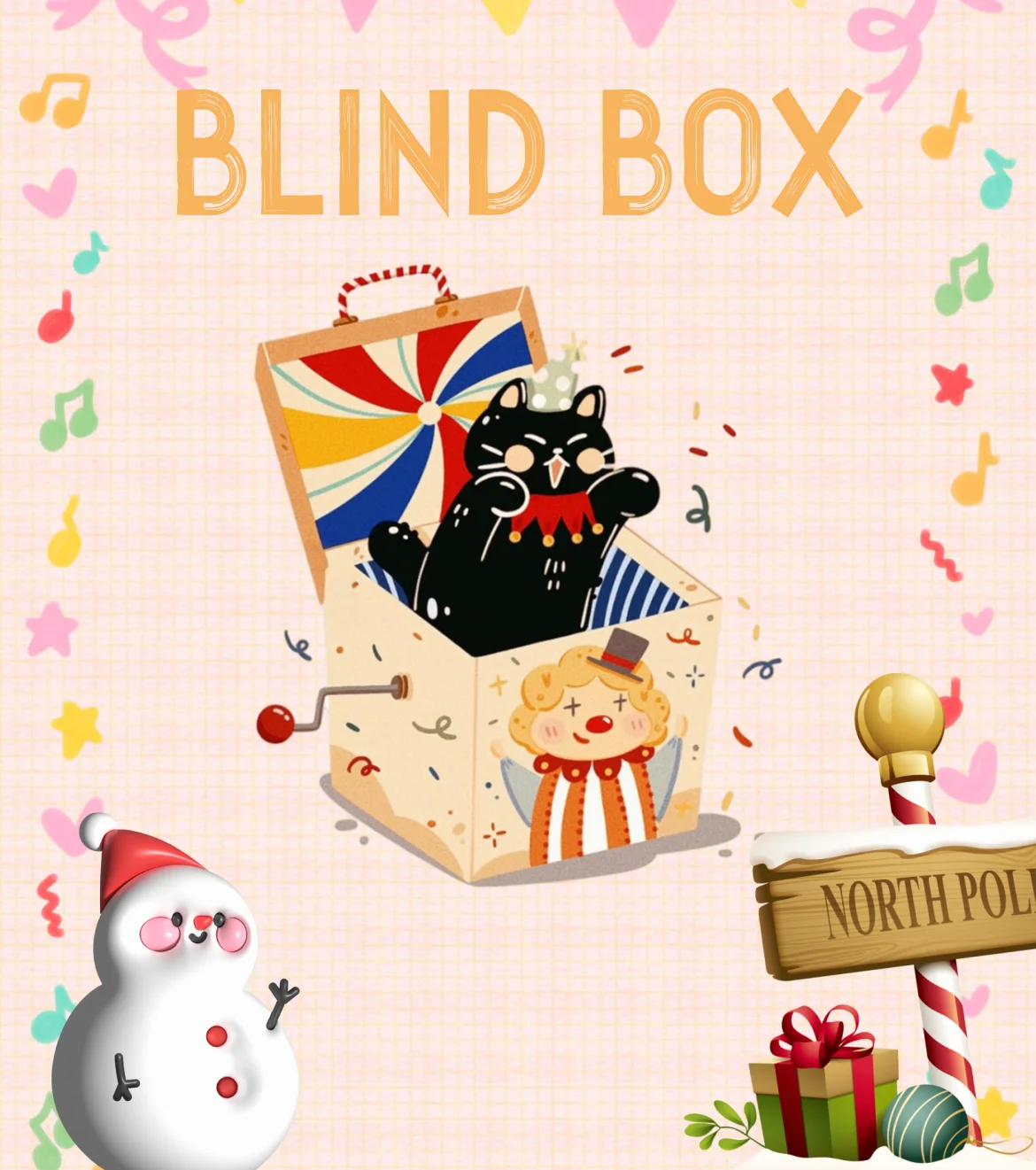 

Слепая коробка-сюрприз, милые и забавные слепая коробка, рождественская новая кукла V2, слепая коробка, ручная виниловая кукла, подарок-сюрприз на день рождения, милый маленький