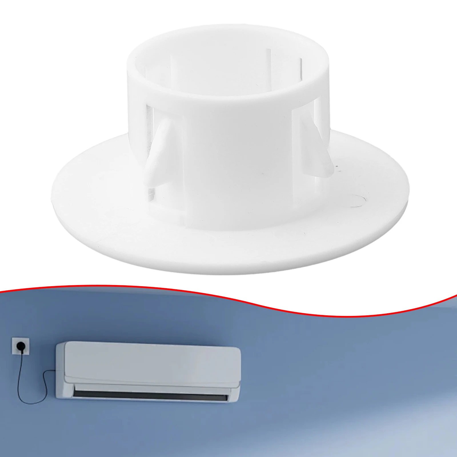 Decorative Plastic Cap for Wall Penetrations HVAC Ducts Plumbing Pipes and Cable Routing 40mm Through 100mm Diameter Options