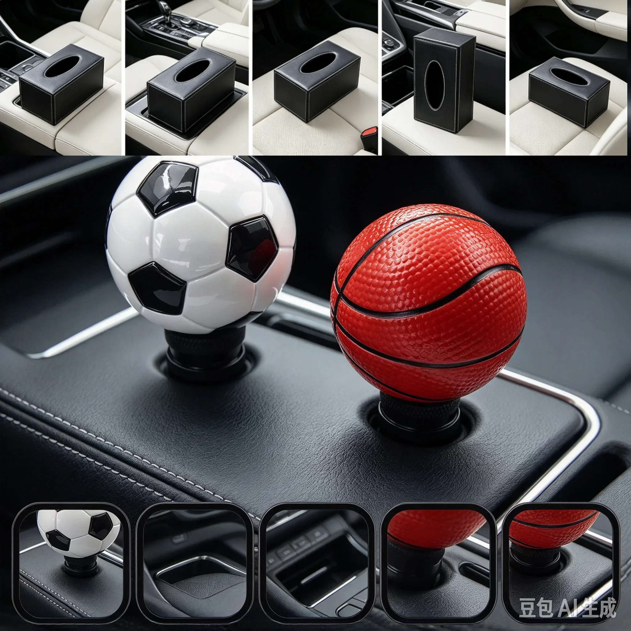 Car Resin Basketball Football Fans Gear Shift Knob lever Stick Gears Shifter Fit For Honda Toyota Nissan Mitsubishi Ford