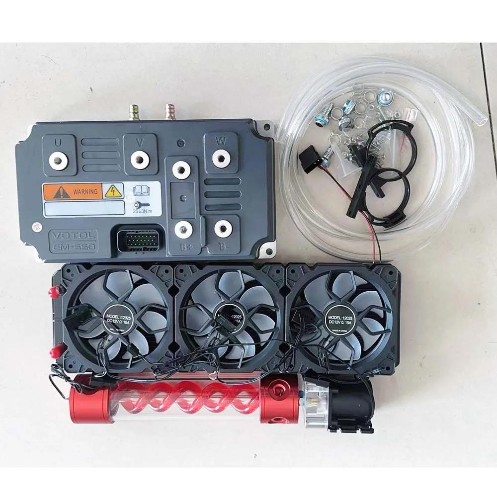 VOTOL Lande Motor Controller EM550 sine wave High power 841800 Water cooled version cooling set 84V