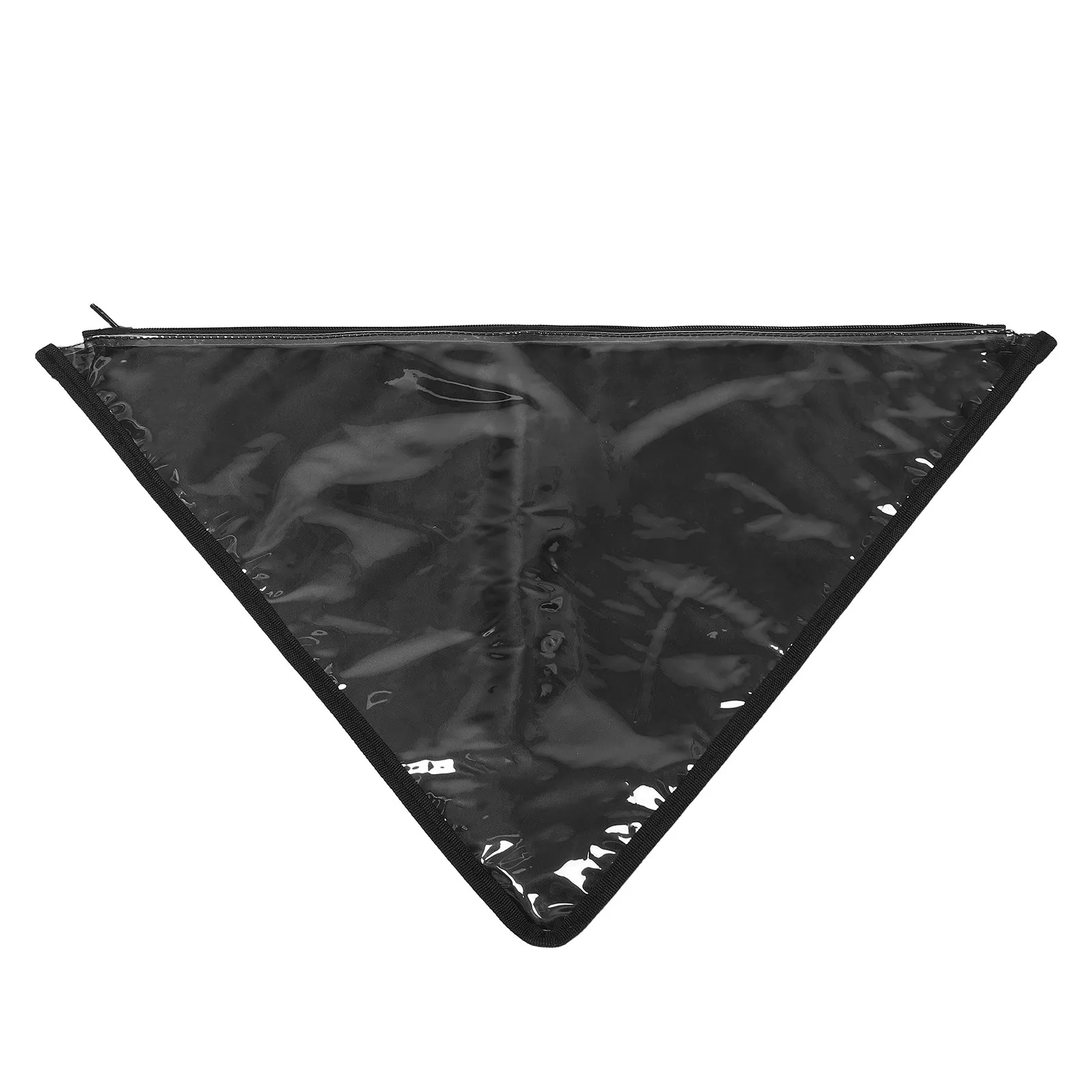 Memorial Flag Display Bag Zipper Large Triangle Holder Burial Folded Flags Storage Case Funeral Black