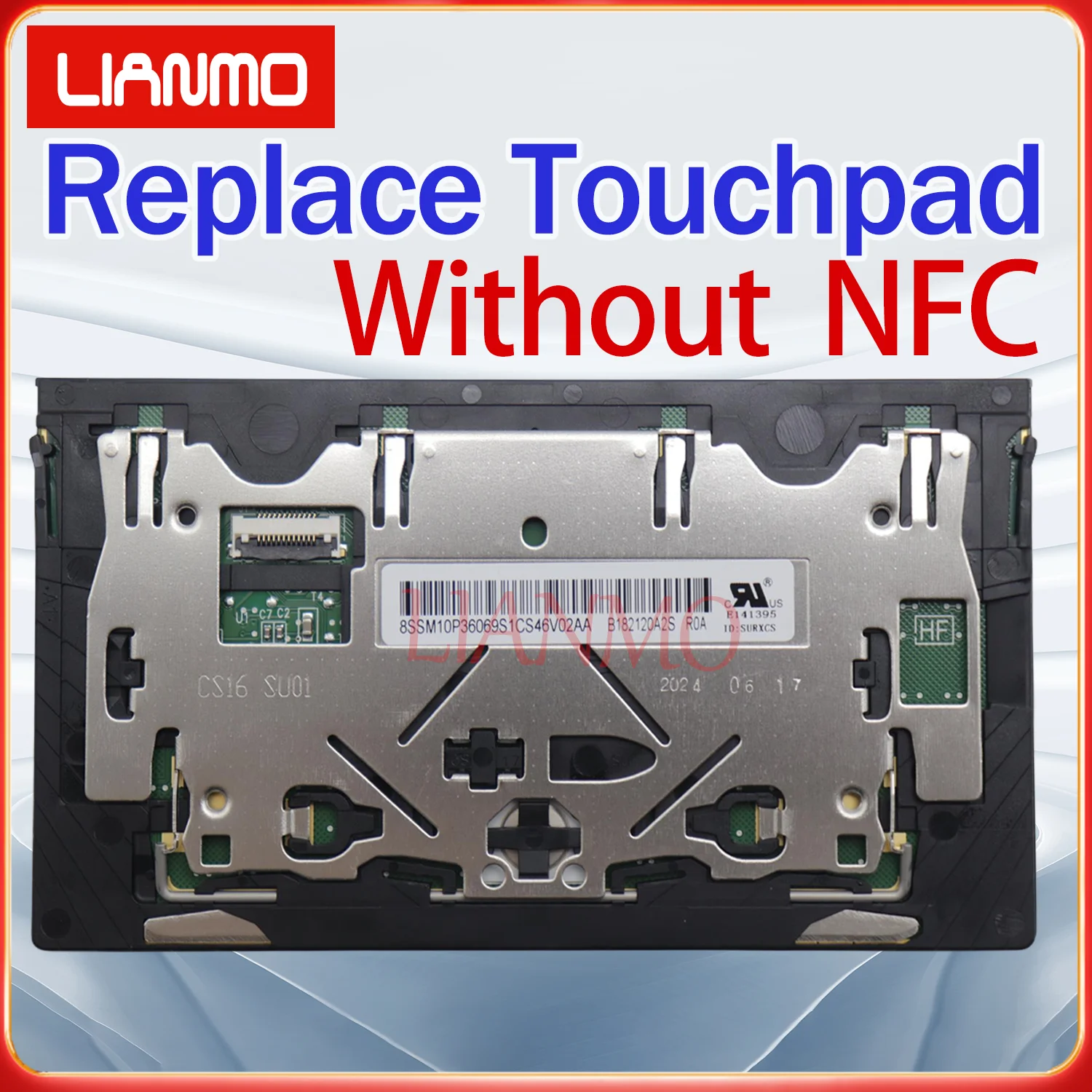 Suitable for Lenovo ThinkPad X1 Carbon 7th Gen X1 Carbon 8th Gen Notebook Touchpad Mousepad Black Without NFC 01YU089 01YU088