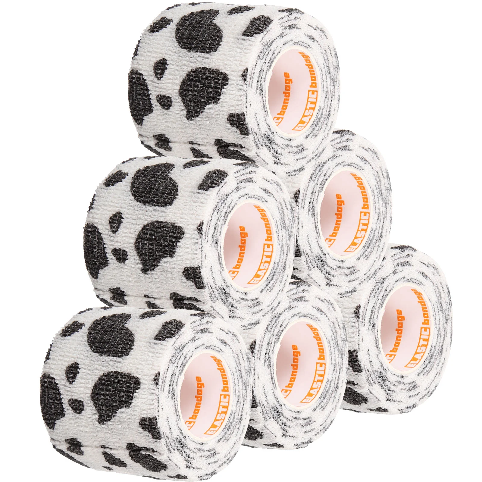 6 Rolls Pet Self Adhesive Bandage Practical Tape for Dogs Bandages First Aid Wound Multi-function Cat Athletic 2 Inch