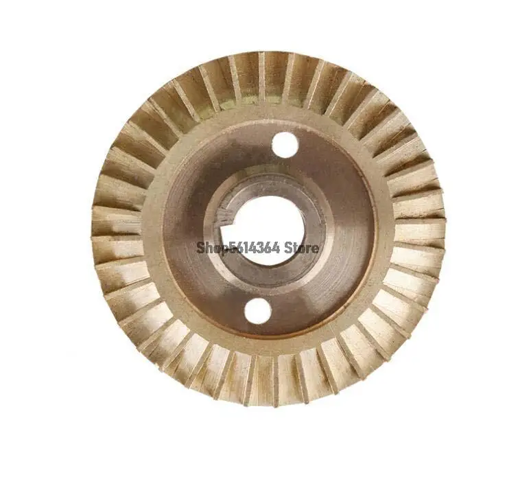 Water Pump Spare Part 60mm Dia Brass Impeller Gold Tone