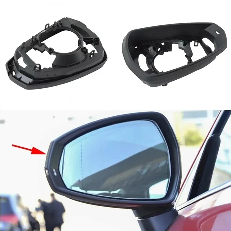 For Audi A3 S3 8V 2013-2020 Housing Glass Surround Replace 2014-2019 Car Side Mirror Frame Holder Trim LH RH
