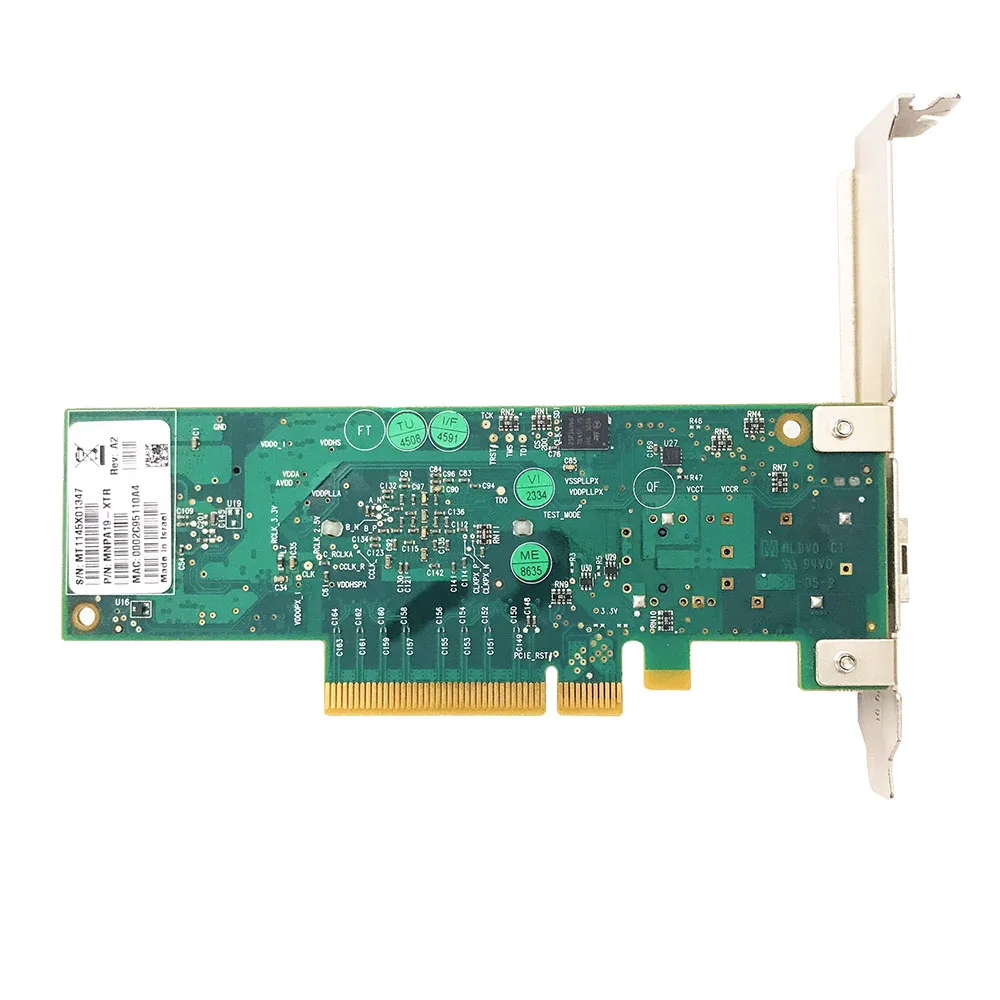 Mellanox PCI-E MNPA19-XTR 10GB SFP + การ์ดเชื่อมต่อเครือข่าย High Profile