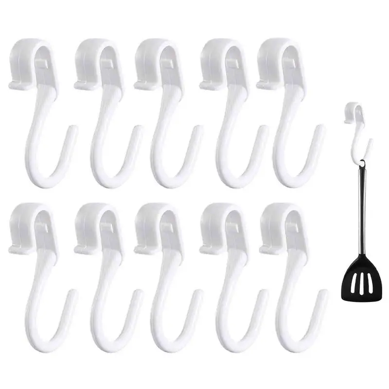 

S Hooks For Closet Rod 10pcs S Hooks Portable Heavy Duty S Shaped Hooks For Hang Kitchen Utensil Cups Pots Plants Closet Rod