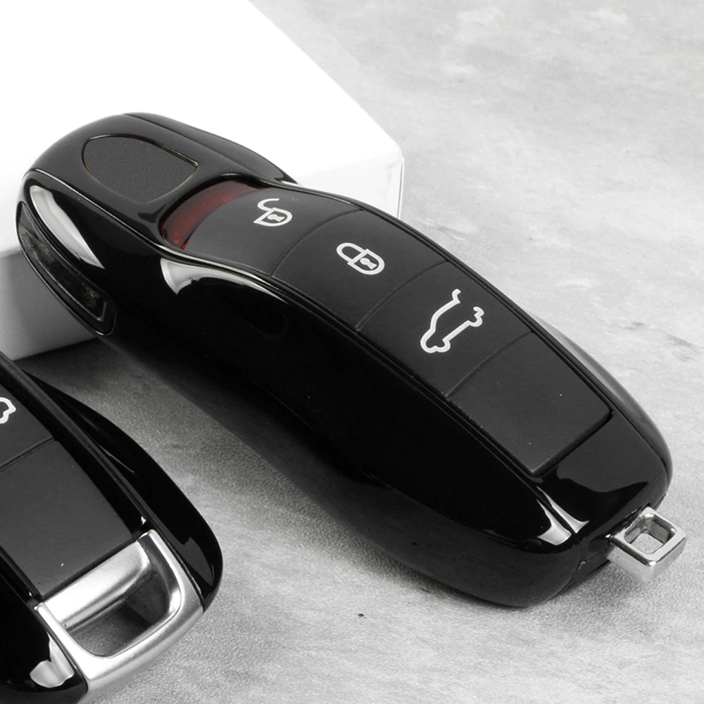 Car Key Case Cover Fob Shell For Porsche Cayenne Macan Cayman Panamera Carrera Boxster 911 970 981 991 781 971 9YA Aaccessories