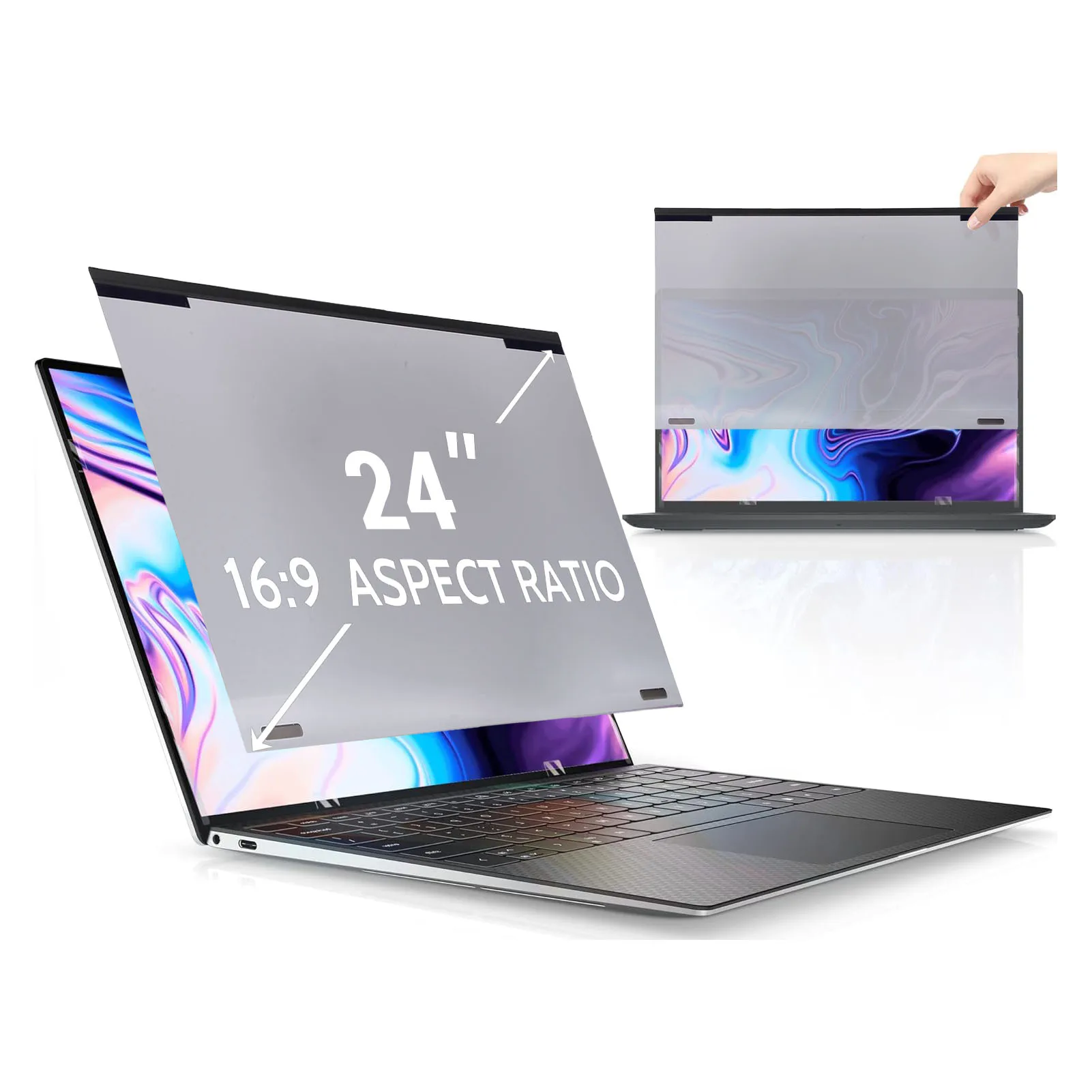 

Экран компьютера Блокатор синего света Защита глаз Фильтрующая пленка для блокировки синего света для широкоэкранного дисплея соотношения сторон 16:9