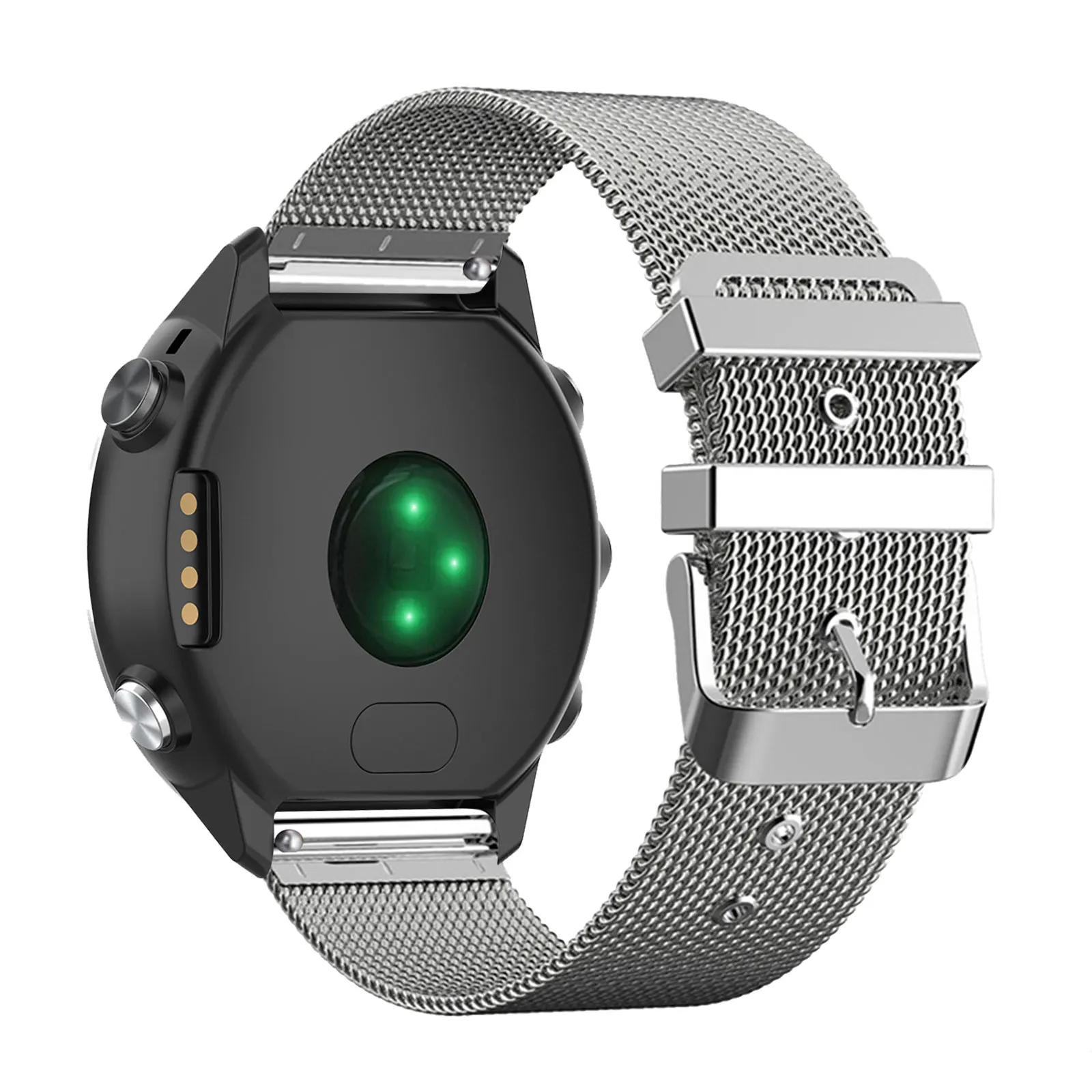 

Classic Bands for Garmin Forerunner 55/245/245 Music/645/645 Music/165/165 Music/158/185 Band, Metal Mesh Adjustable Strap