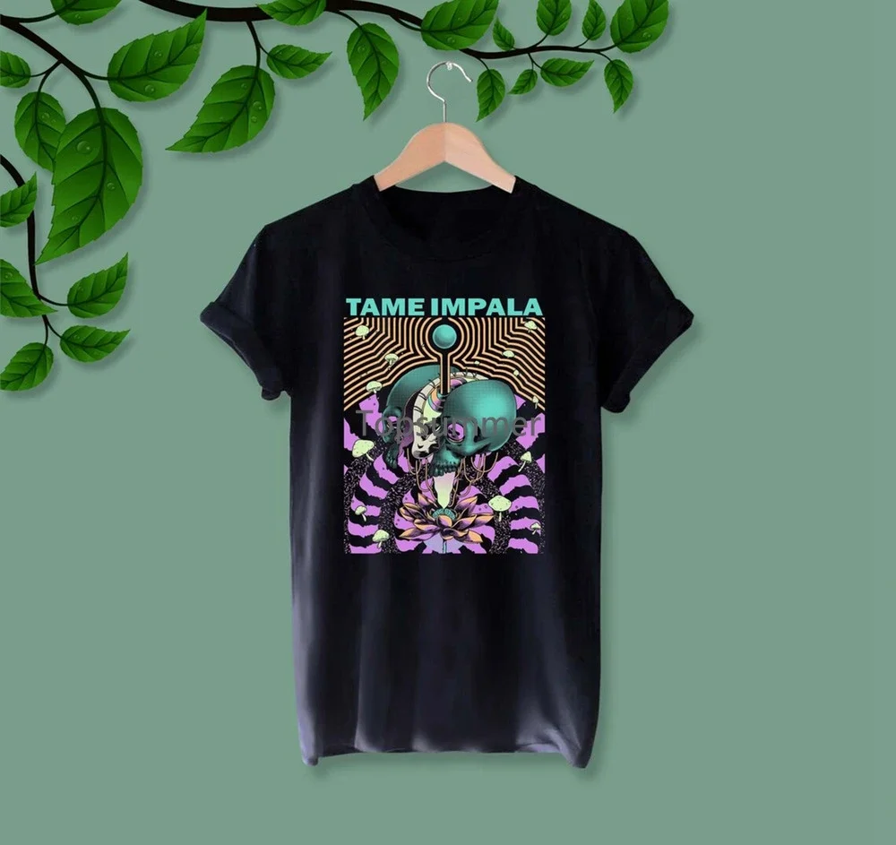 Tame Impala Black Tee T Shirt Unisex Gift For Men Women All Size