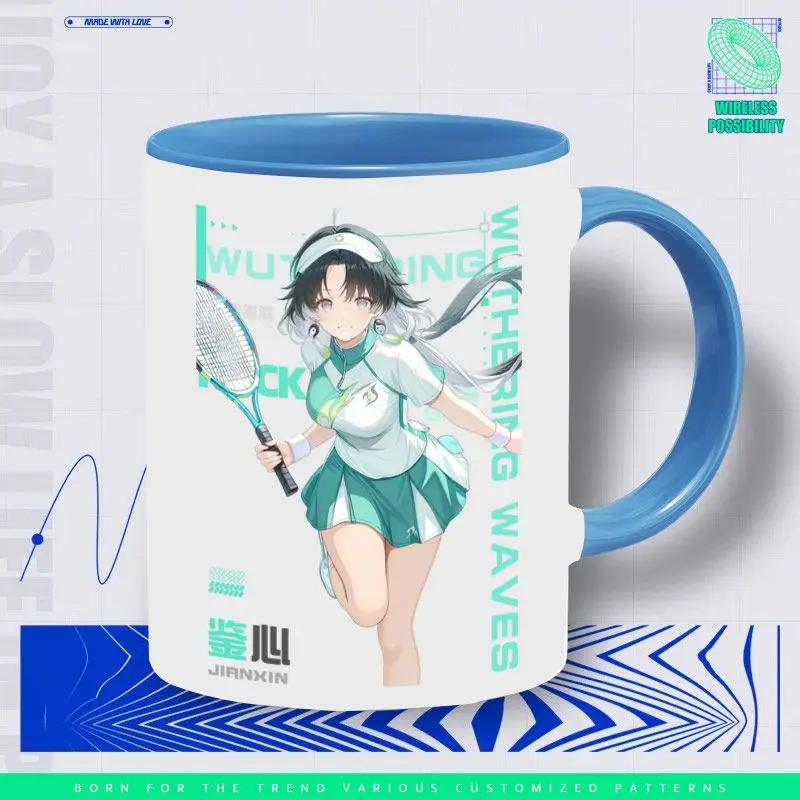Wuthering Waves Anime Gioco Cos Il Shorekeeper Phoebe Cartethyia Jinhsi Verina Jianxin 2025 Tazza in ceramica color blocking Regalo