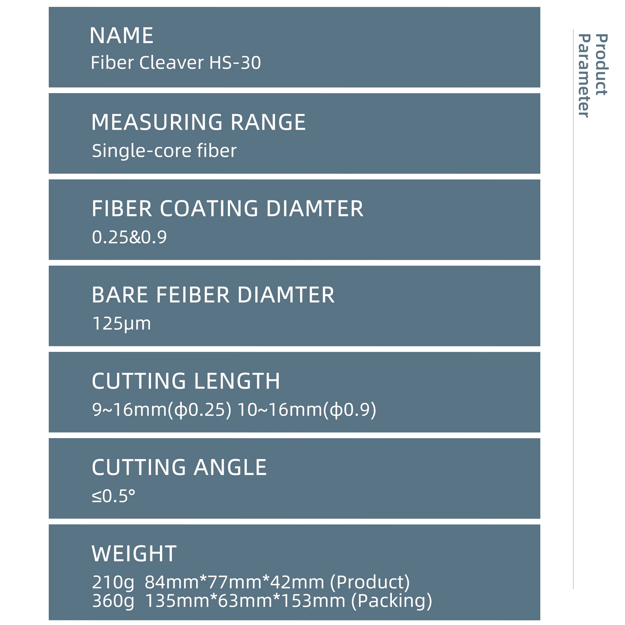 High Precision Fiber Optic Cutter HS-30 With Waste Fiber Box FTTH Single Mode Fiber Optic Cutting Tool Cutting Knife