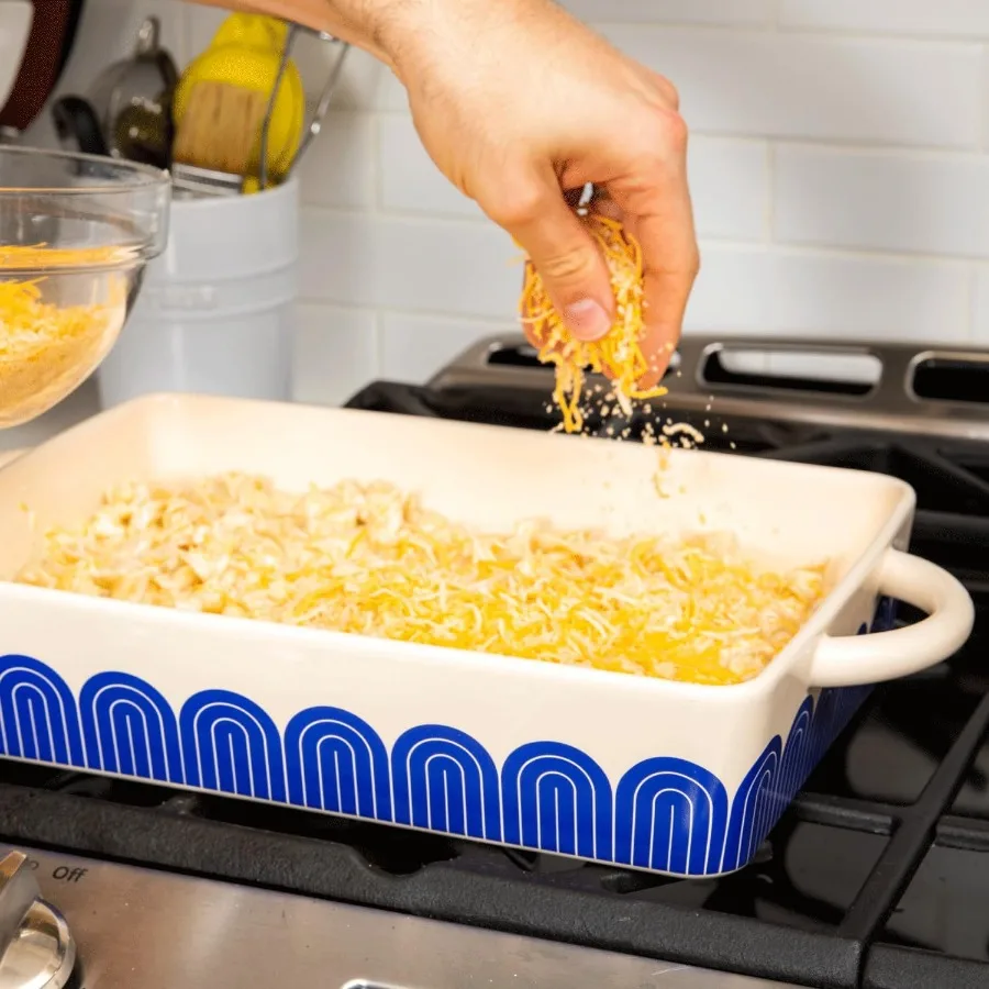 طبق ساخن عنبية 9 بوصة × 13 بوصة طبق كسرول سيراميك آمن حتى 500 ° F فريزر غسالة الأطباق وصديق للميكروويف مثالي لـ Lasagna #5