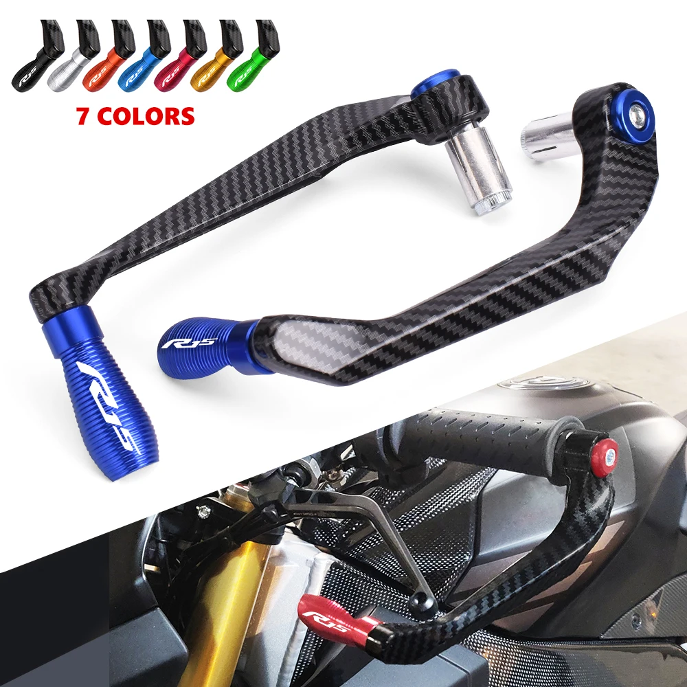 R15 LOGO For YAMAHA YZF-R15 YZFR15 YZF R15 V3 2018 2019 2020 2021 Motorcycle Handlebar Grips Guard Brake Clutch Levers Protector
