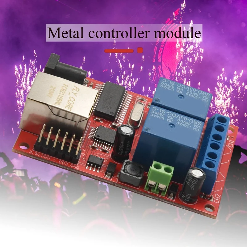 LAN Ethernet 2-way Relay Board Delay Switch UDP Controller Module WEB server-A22U