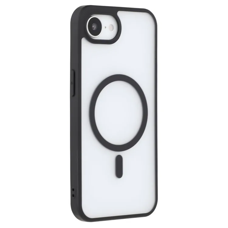X-LEVEL For iPhone 16e Magnetic Case PC + TPU Matte Anti Drop Cell Phone Cover - Black