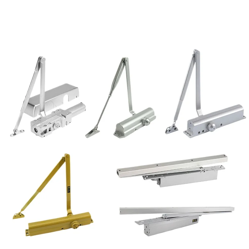 

Heavy duty surface mount fire-resistant adjustable hydraulic door closers for commercial buildings