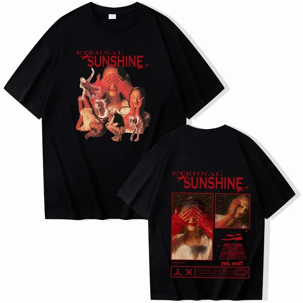 2024 Ariana Grande Merch Fan Gift Eternal Sunshine Pure Cotton T-Shirts Fashion Harajuku O-Neck Short Sleeve Women T Shirts