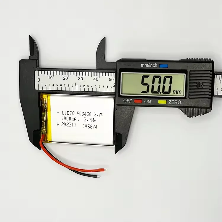 1000mAh 3.7V Polymer Li-ion Rechargeable Battery for Slim GPS Smartphones MP5 DVD Players PH2.0mm 2Pin Plug Model 523450/503450