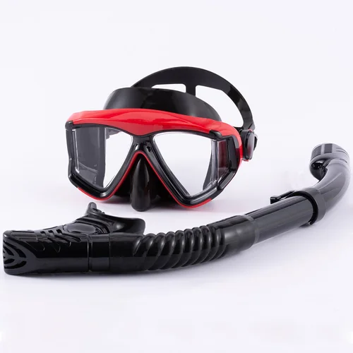 Imagen 2 del producto Juego de snorkel óptico para miopía, máscara de buceo, gafas de natación para miopía, vista panorámica, vista amplia, adultos y jóvenes-1,0 a-6,0