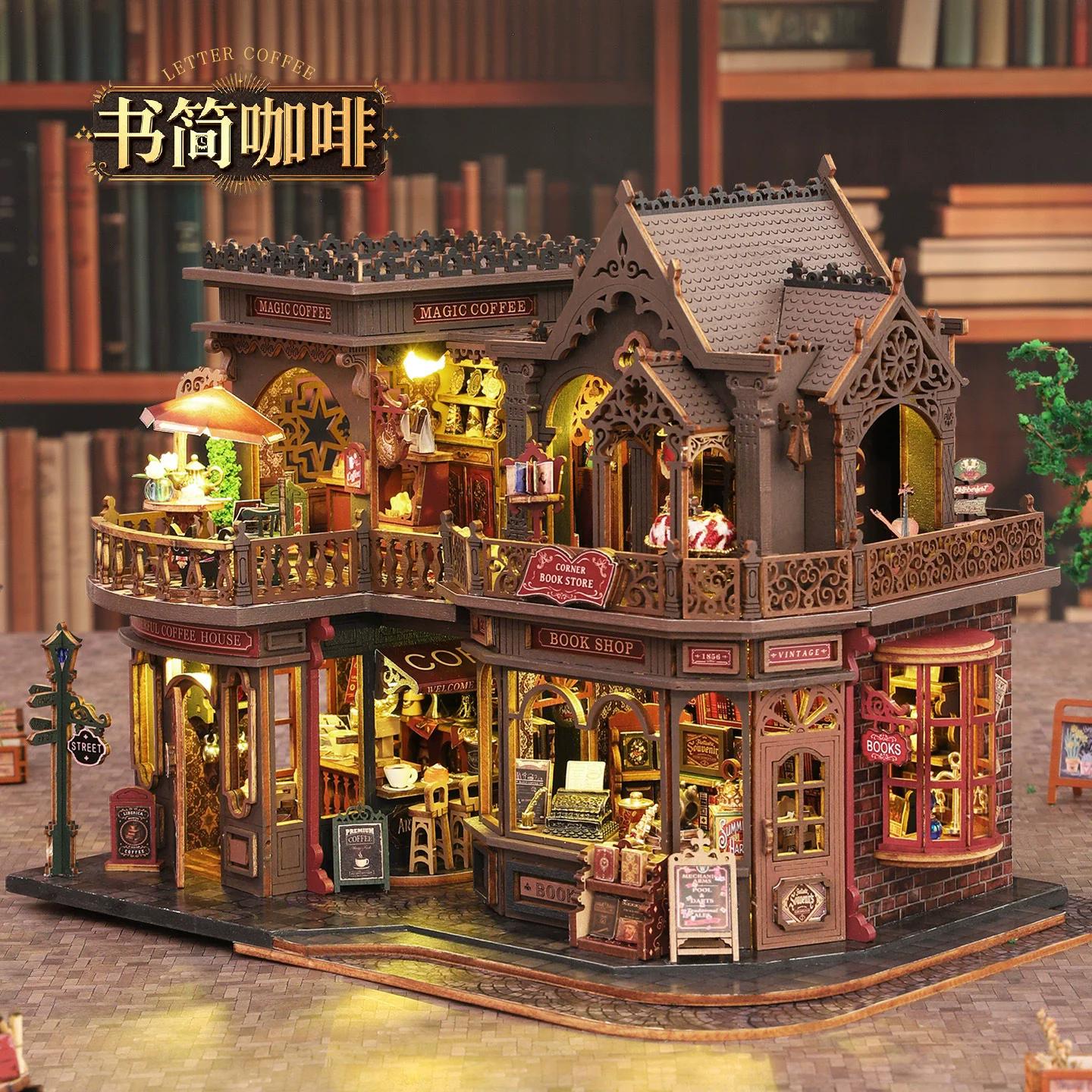 Nowy Domek dla Lalek DIY Duży Drewniany Miniaturowy Domek z Meblami Model Ręcznie Robiony Zabawki do Składania dla Dzieci Dziewczynek Prezent na Urodziny