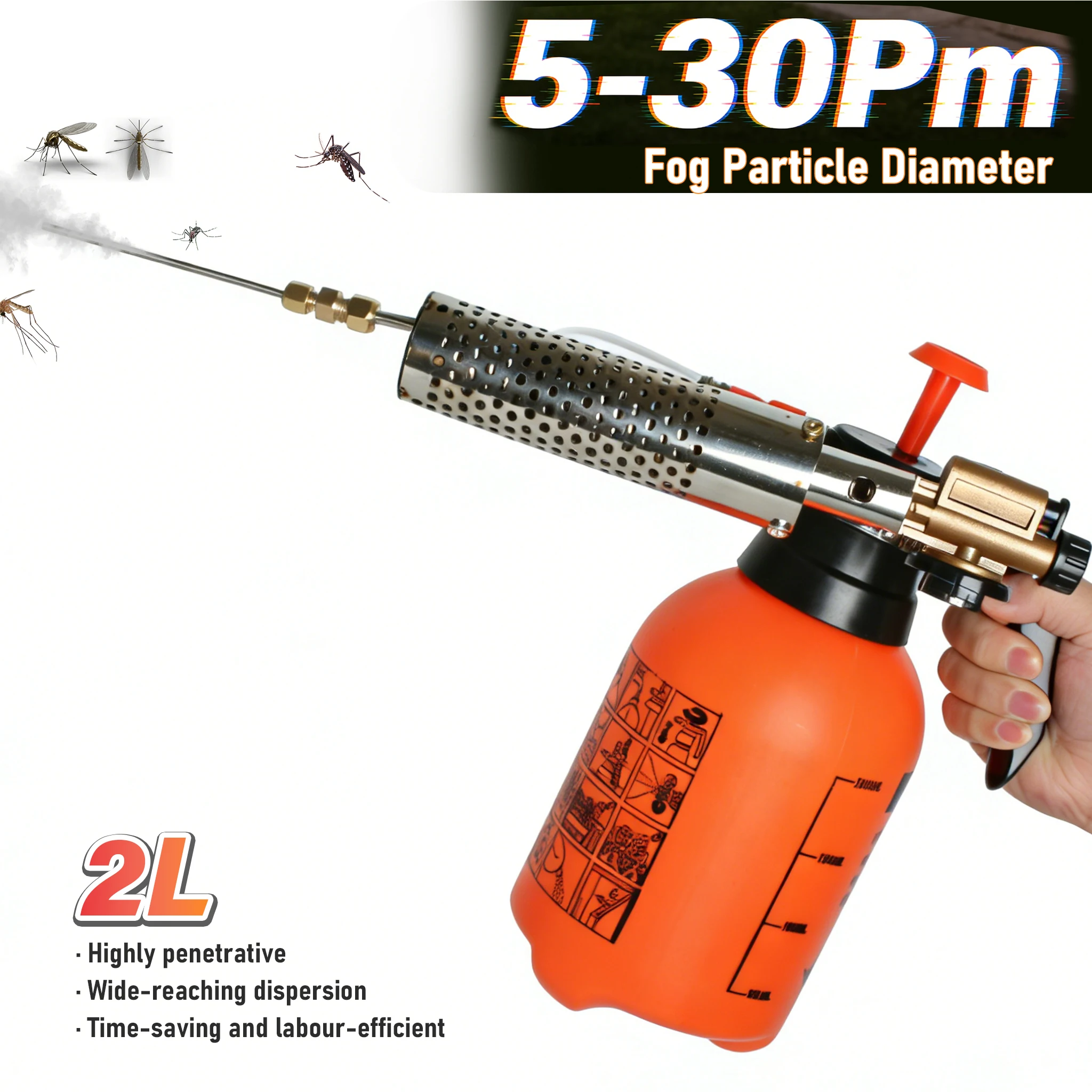 2L Thermal Fogger Pest Control Machine for Outdoor Pest Management And Disinfection Cold & Hot Fogging Equipment