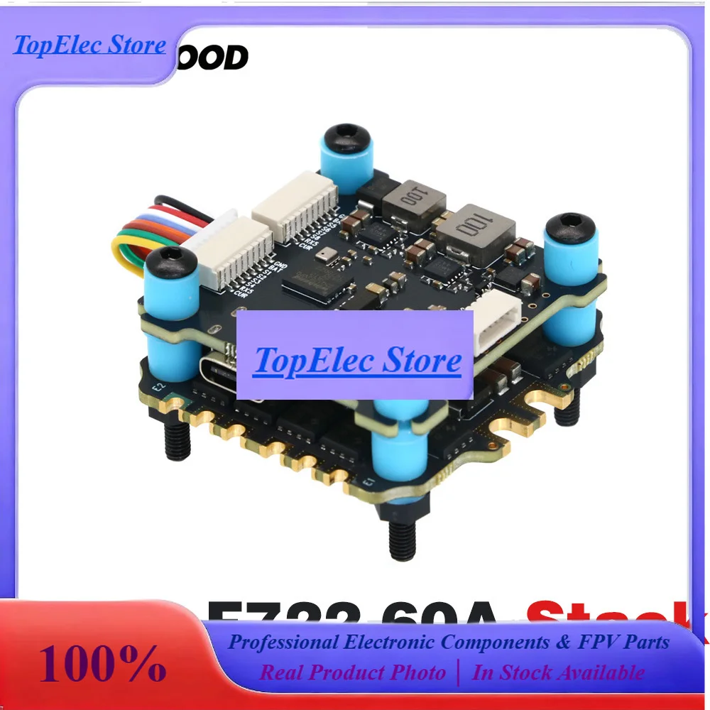 TopESSoloGood F722 60A Stack ICM42688P F722 Flight Controller BLHELI_S 60A 4in1 ESC 30.5X30.5mm 2-6S For FPV Freestyle Drones Pa