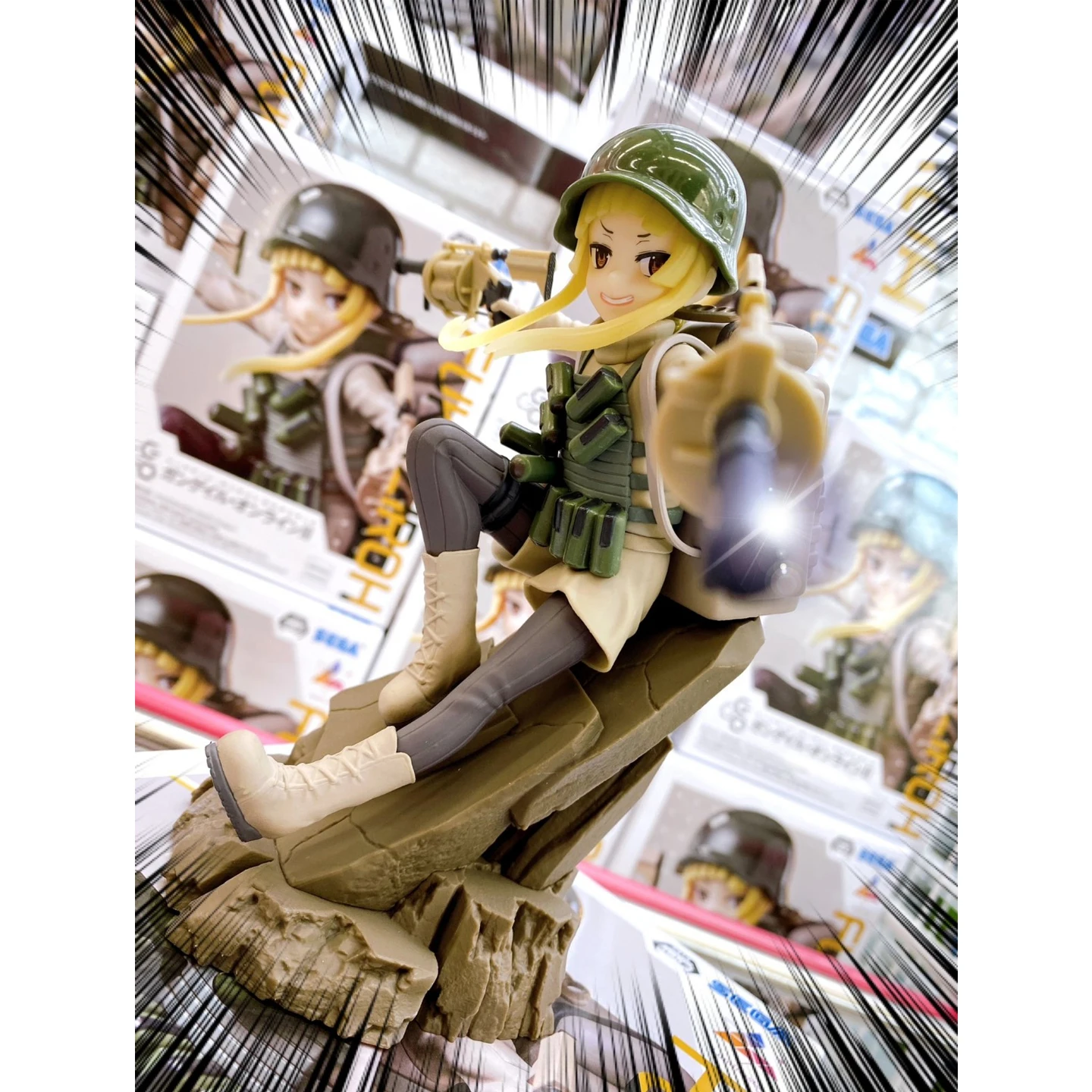 Sega Luminasta Sword Art Online Alternative Gun Gale Online Action Figure الرسمي جائزة Fukaziroh النسخة اليابانية القابلة للجمع