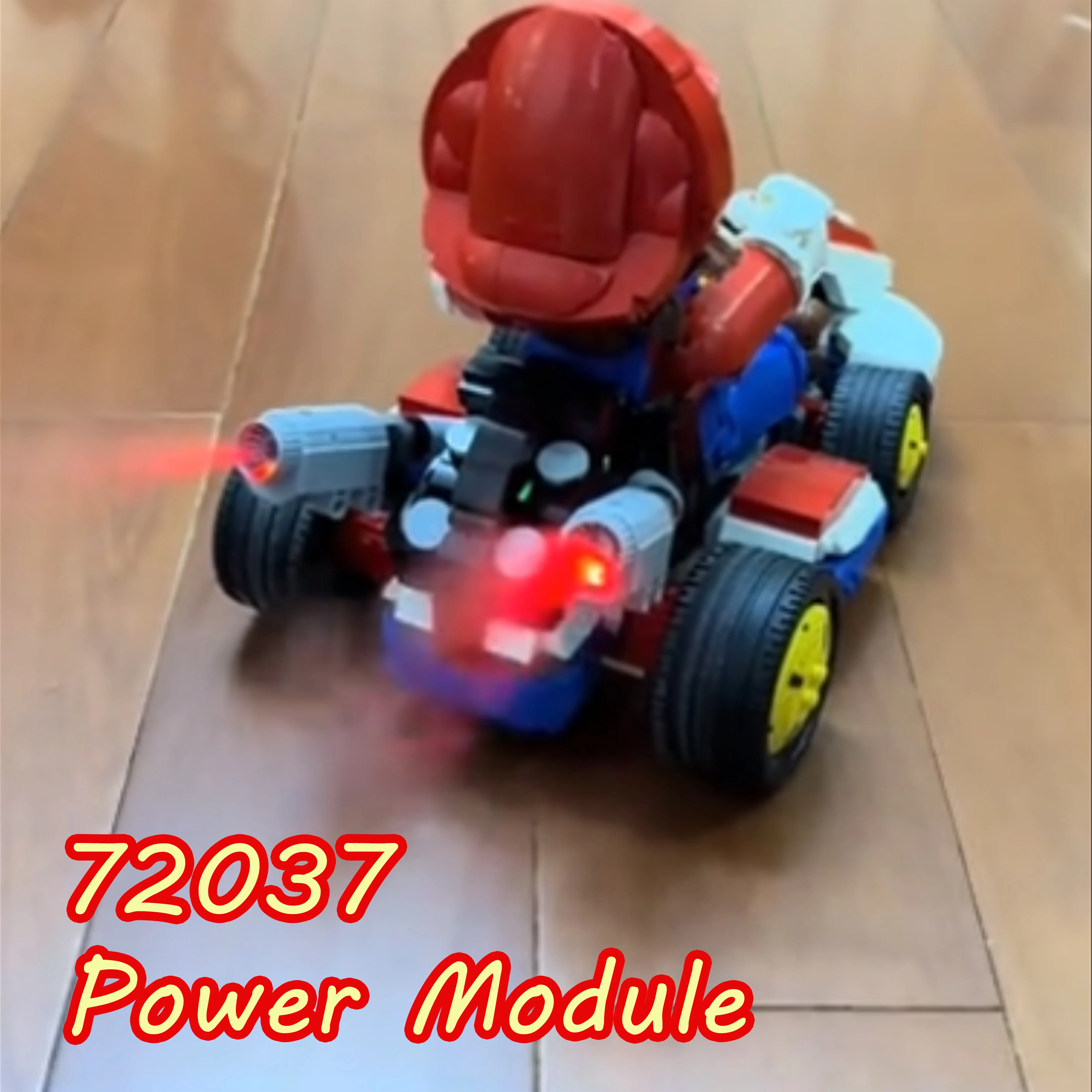 

Power Module & Exhaust Smoke Modification Kit Compatible with 72037 Racing Kart Model Building Blocks Upgrade Set