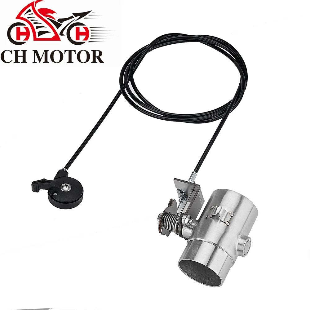 Motorrad-Auspuffanlage Lokomotiv-Sound Edelstahlventil Elektronische Schaltertaste Steuerung 51m Motorradteile