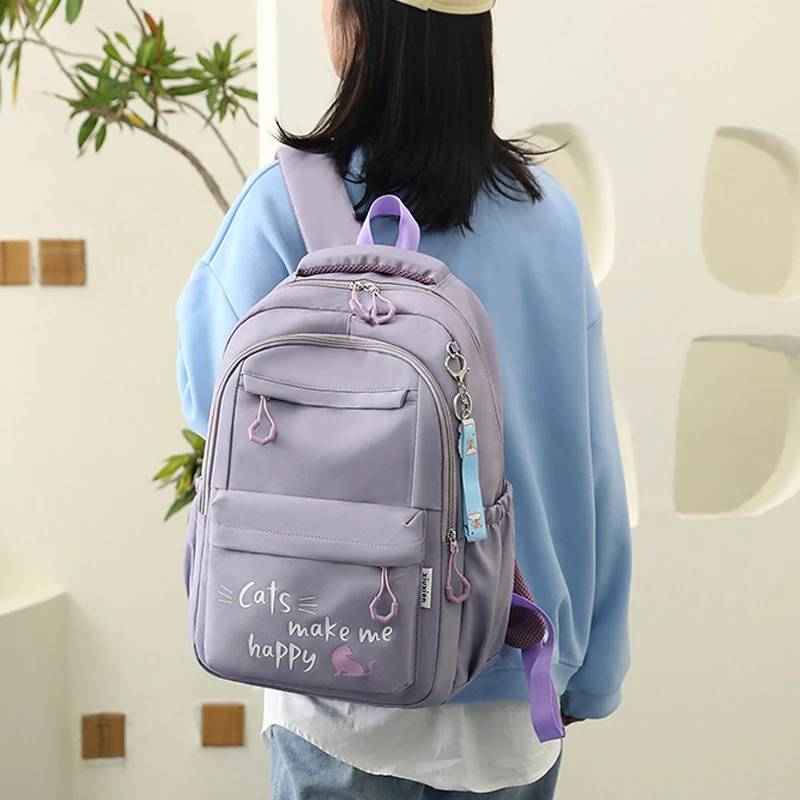 Mochila Kawaii para niñas, mochilas escolares, portabilidad, impermeable, estudiantes universitarios, bolsa de hombro de viaje grande