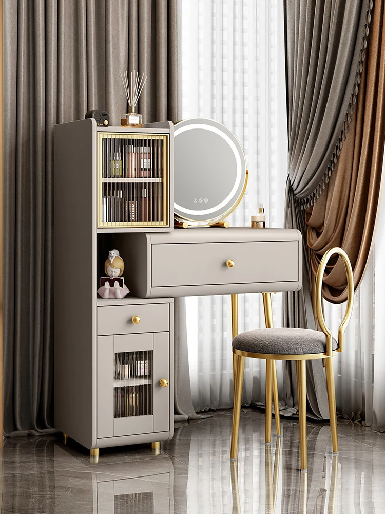 Dressing table, simple and large, with integrated storage and storage, master bedroom table