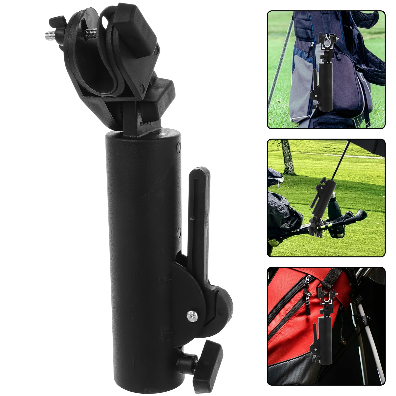 

Adjustable Golf Cart Umbrella Holder Stable Clamp for Push Trolley Stand Umbrella Accessories Mount Golf Supply