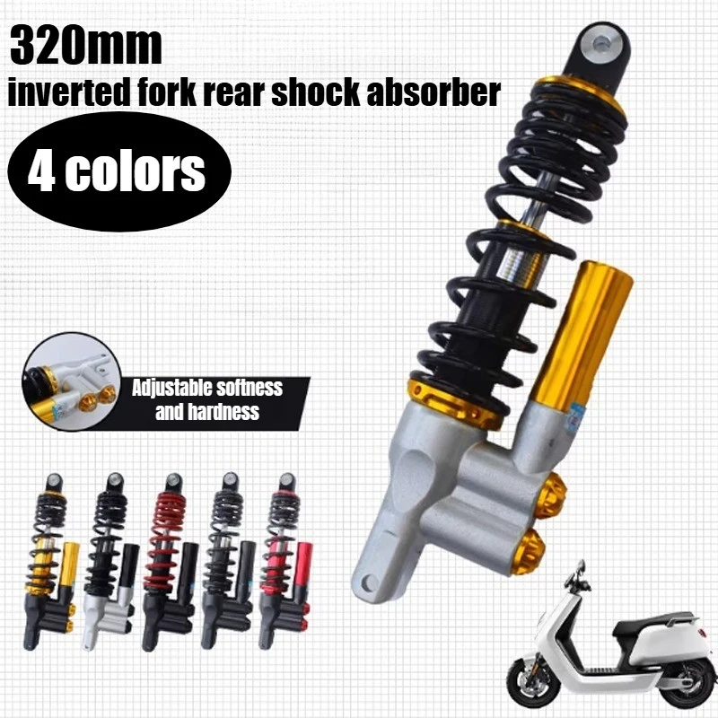 4color 320mm Motorcycle with Hydraulic Rear Adjust Damping Shock Absorber for Scooter Cygnus-X RSZ  Xmax Aerox Gtr125 Pcx125 150