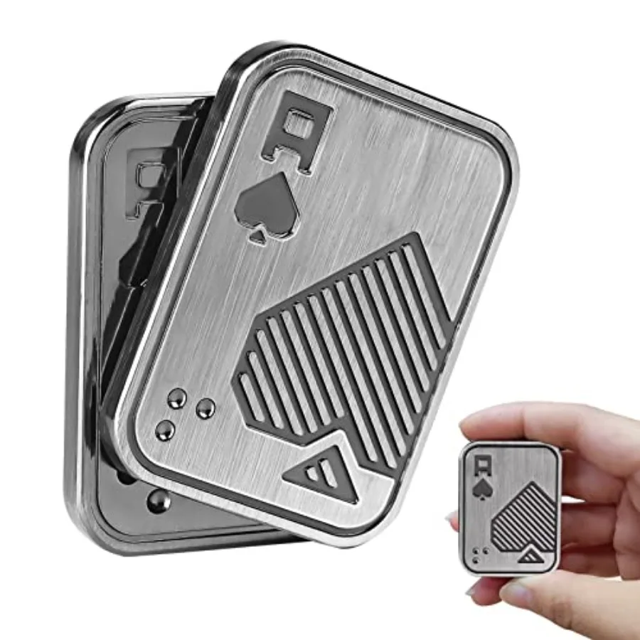

Quality Assurance Fidget Toys Adults, EDC Metal Fidget Slider for Teens, Magnetic Poker Push Card, Adult Fidget Toy for Anxiety