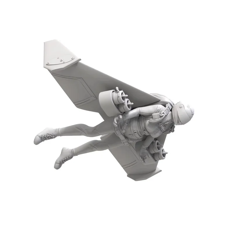 

1/24 1/35 Paraglider Pilot Resin Model Figure Gk Micro Miniature 3d Printed White Model Kit Toy Unassembled And Unpainted