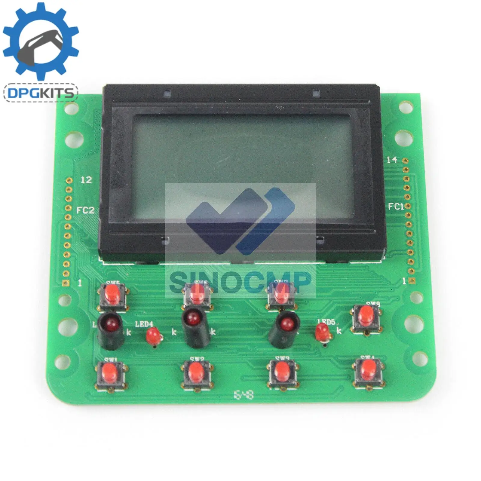 YY59S00003F2 Monitor Lcd Screen For Kobelco SK200-6E SK210-6E SK230-6E Excavator With 6 Months Warranty