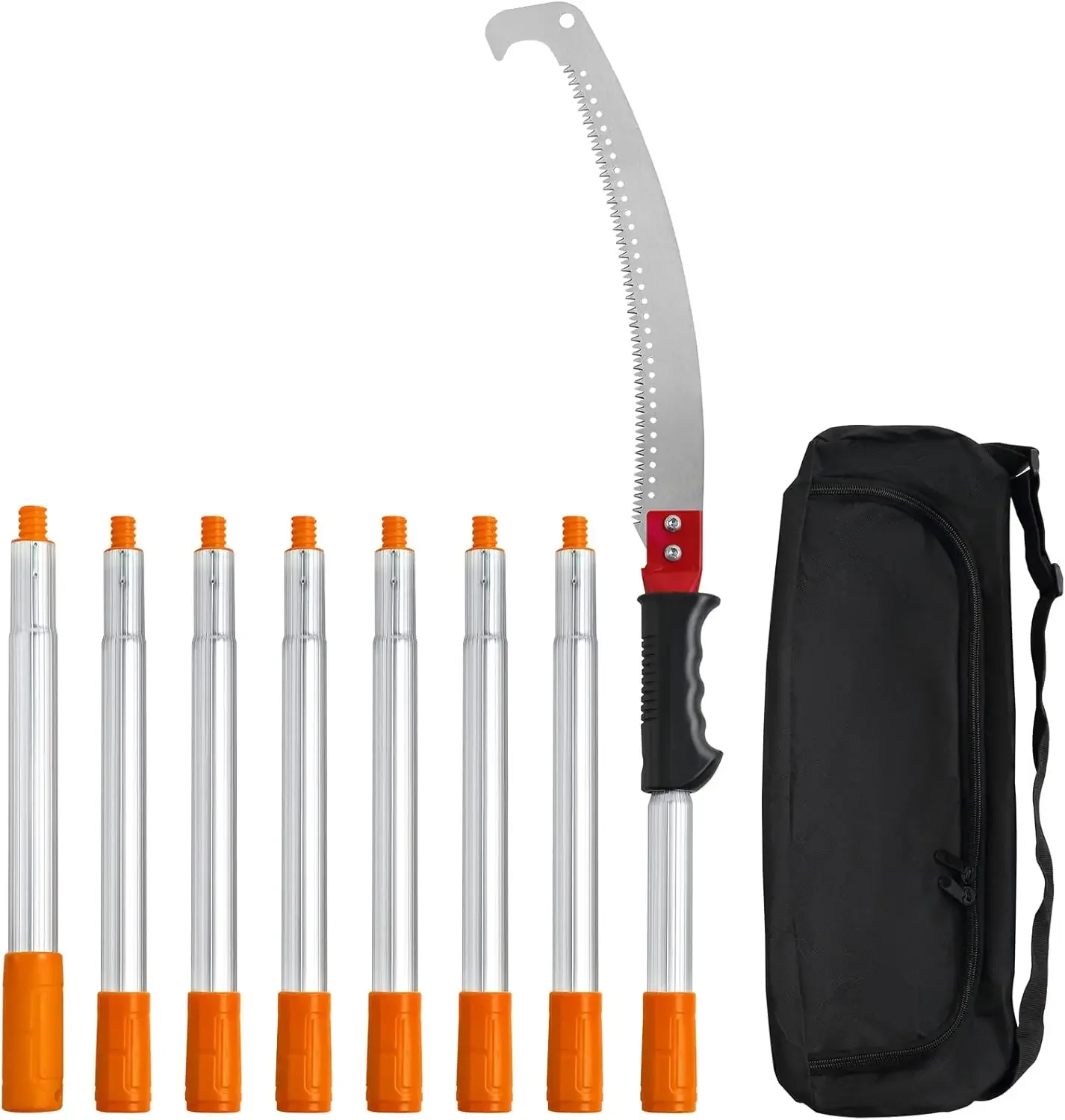 

Manual Pole Saw,4.6-9.8 ft Extendable Tree Pruner, Sharp Steel Blade for High Branches Trimming