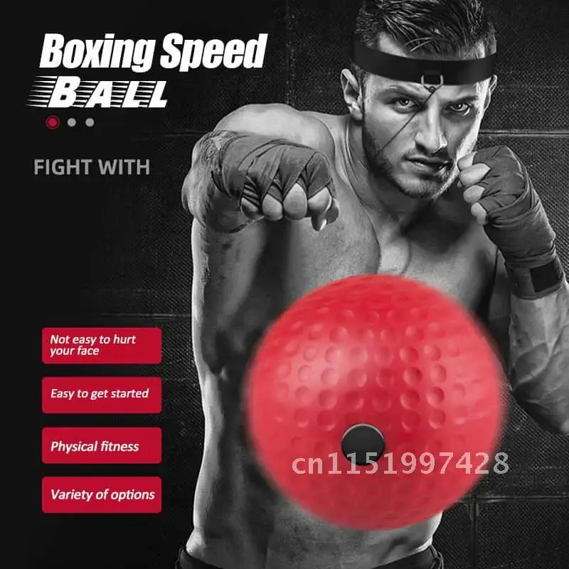 Boxer Training Set Stress Gym Boxing Muay Thai Exercise Ball Sanda Raising Reaction Force Hand Eye Boxing Reflex Ball MMA