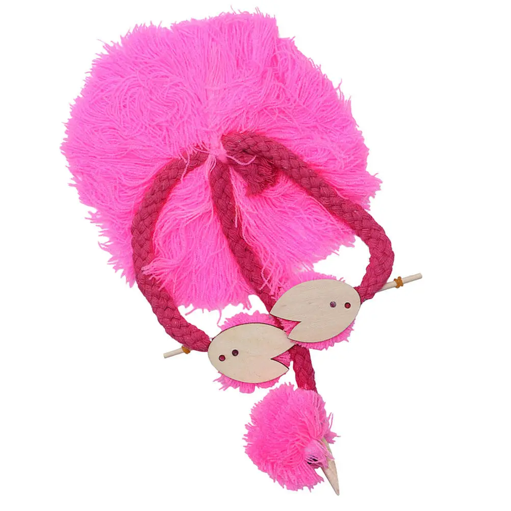 Animal Marionette Puppet Ostrich Design Pull String Interactive Performance Prop for Children Parent Child Bonding Fun Creative