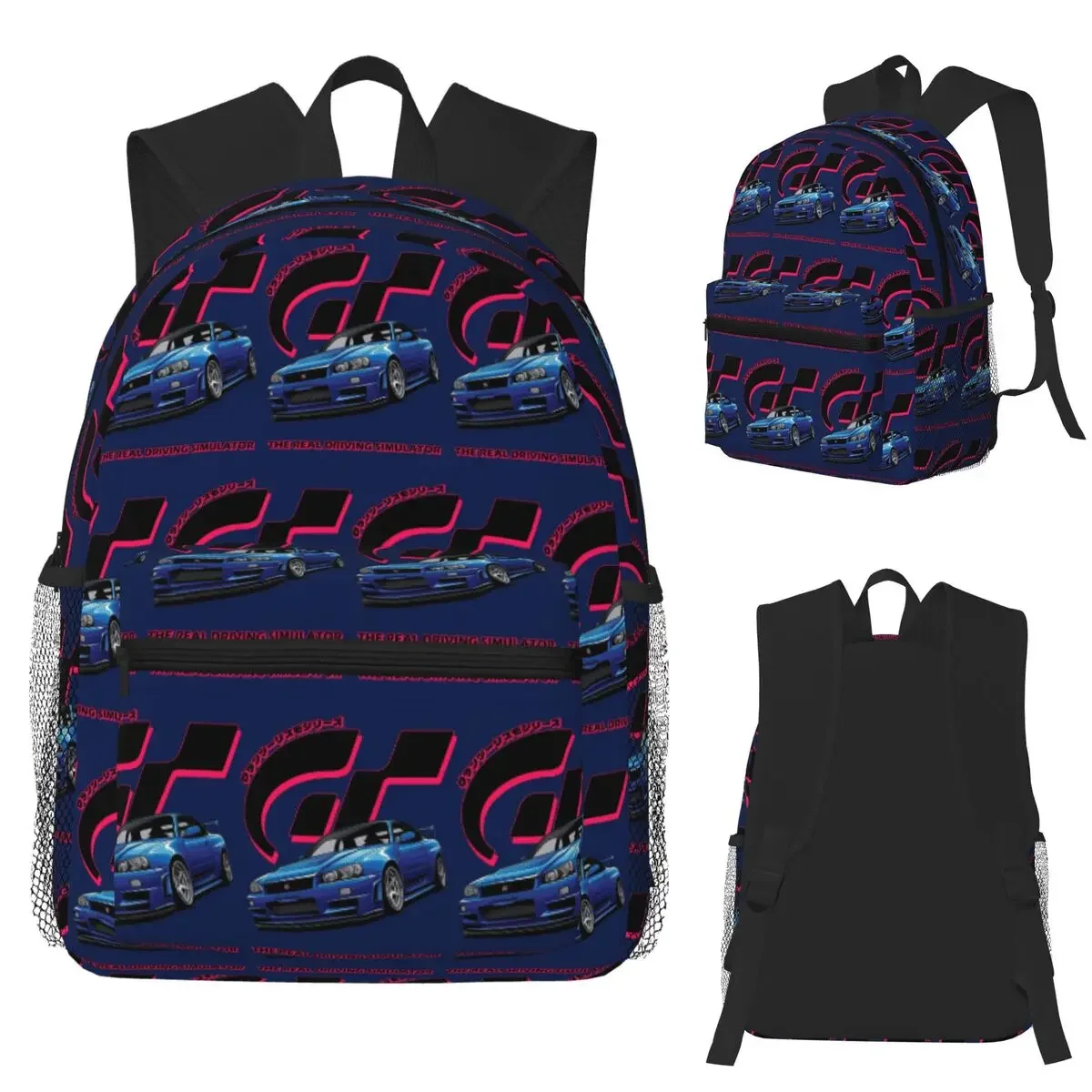 

Gran Turismo Skyline GTR Premium Student Backpack School Bag Hiking Travel Daypack for Men Women Fashion Bookbag Shoulder Bags