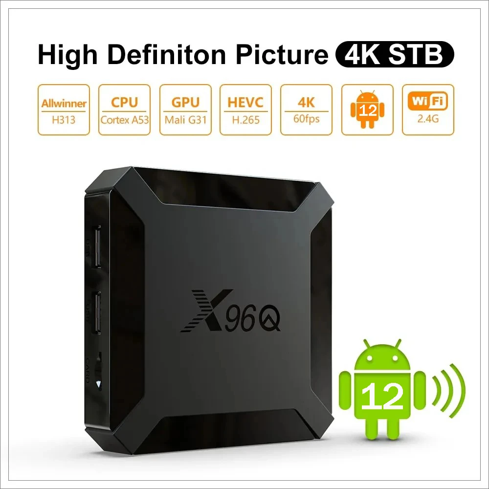 X96Q TV Box Android 12 Allwinner H313 رباعي النواة HD 4K Smart TV BOX Wifi PK X96 Set Top Box