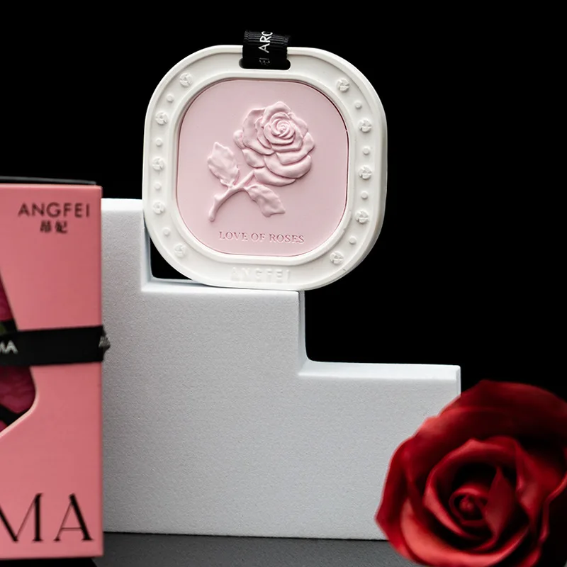 Pink Gypsum Diffuser, Stone Fragrance Tablets, Car Aroma Diffuser, Wardrobe, Home Fragrance Hanging, White Tea Rose Fragrance
