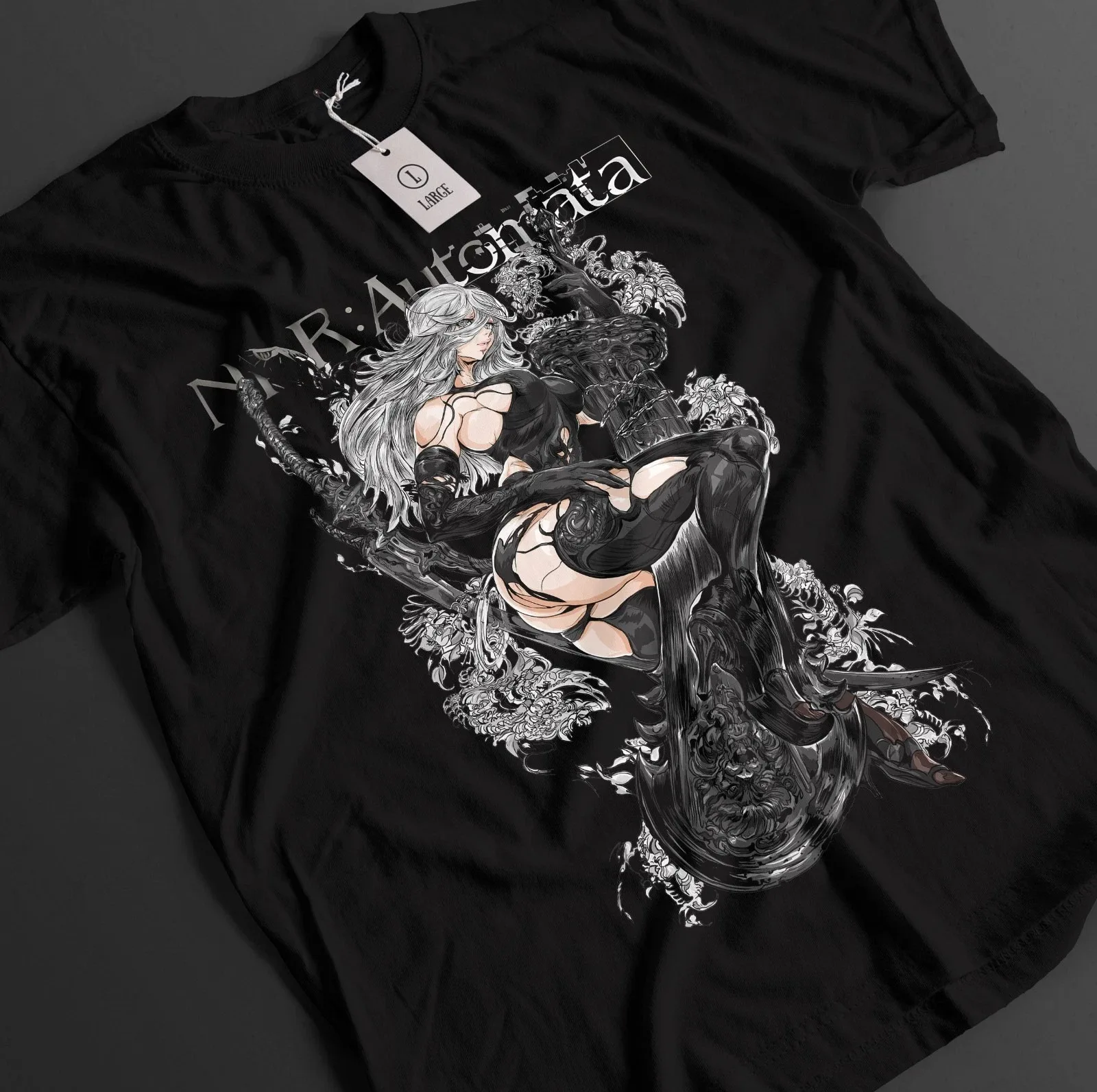 A2 NieR Automata Game Cosplay YoRHa Type A No 2 Graphic T-Shirt Cotton Men Women Streetwear Tee