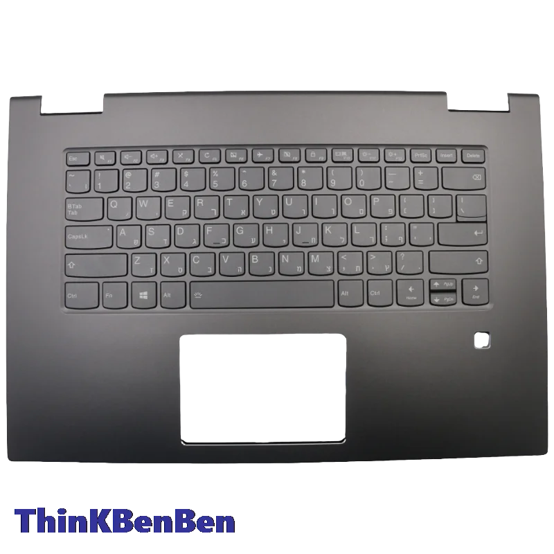 

HB Hebrew (IL Israel) Keyboard Iron Gray Upper Case Palmrest Shell Cover For Lenovo Yoga 730 15IKB 15IWL Laptop 5CB0Q96429
