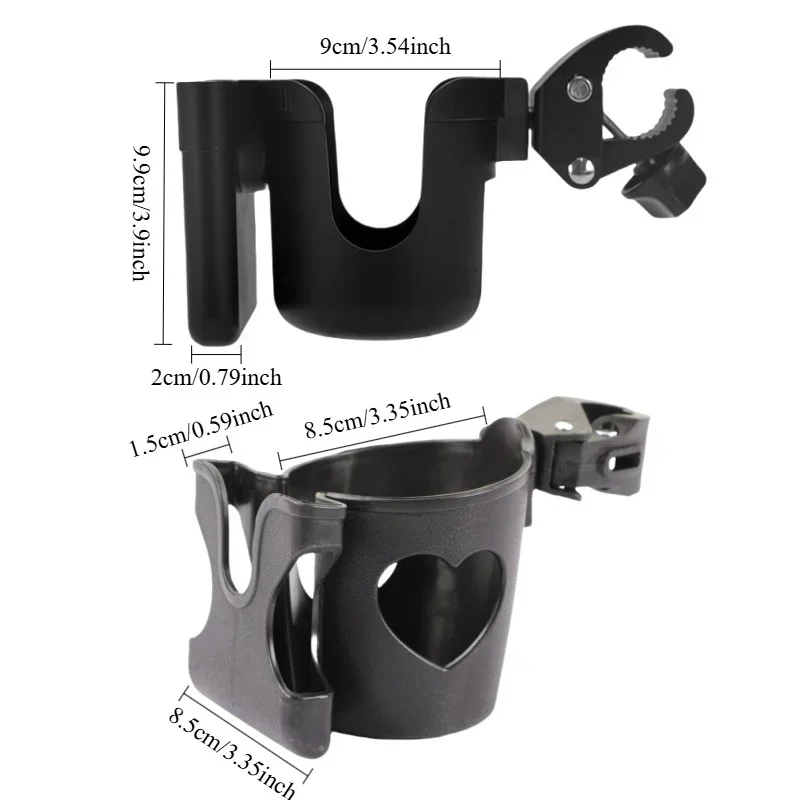 Pram Cup Holders Baby Stroller Water Cup Holder with Mobile Phone Holder Cart Carbicycle Pushchair Bottle Rack Phone Holders