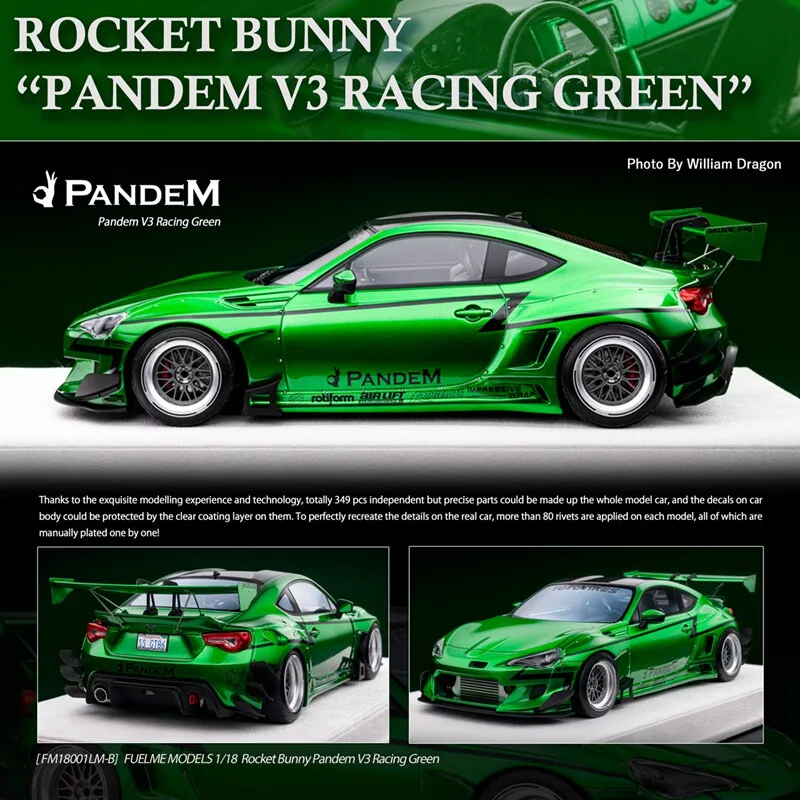 Fuelme 1:18 Scale Rocket Rabbit 86 V3 Widebody Resin Car Model